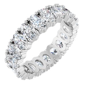 10K White Gold 3 5/8 CTW Lab-Grown Diamond Eternity Band Size 7