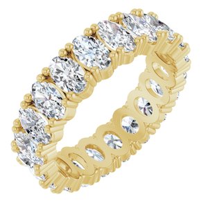 10K Yellow Gold 3 5/8 CTW Lab-Grown Diamond Eternity Band Size 7