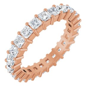 14K Rose Gold 2 1/3 CTW Natural Diamond Eternity Band Size 7