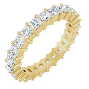 14K Yellow Gold 2 1/3 CTW Natural Diamond Eternity Band Size 7