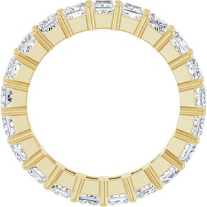 10K Yellow Gold 3 3/8 CTW Natural Diamond Eternity Band Size 7