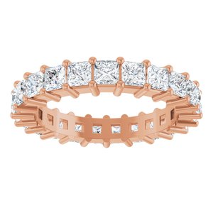 14K Rose Gold 2 1/2 CTW Lab-Grown Diamond Eternity Band Size 7