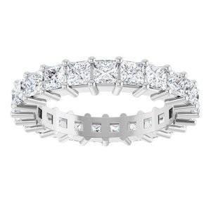10K White Gold 2 1/2 CTW Lab-Grown Diamond Eternity Band Size 7