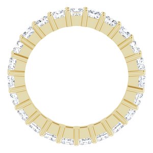 14K Yellow Gold 2 1/2 CTW Lab-Grown Diamond Eternity Band Size 6.5