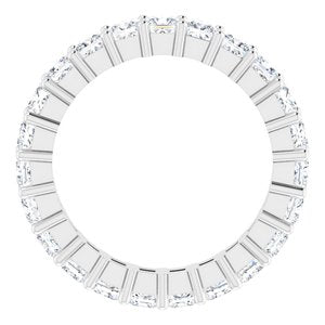 14K White Gold 2 1/2 CTW Lab-Grown Diamond Eternity Band Size 6.5