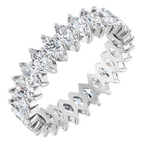 14K White Gold 2 3/8 CTW Lab-Grown Diamond Eternity Band Size 7