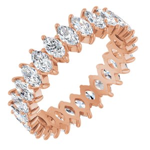 14K Rose Gold 2 3/8 CTW Lab-Grown Diamond Eternity Band Size 7