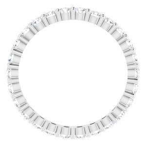 10K White Gold 1 CTW Lab-Grown Diamond Eternity Band Size 7.25