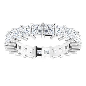 10K White Gold 3 5/8 CTW Lab-Grown Diamond Eternity Band Size 7.25