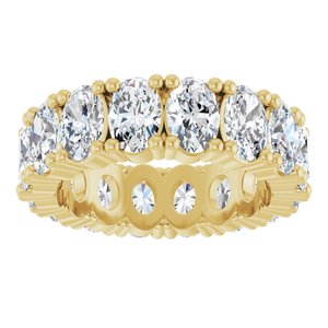 14K Yellow Gold 6 3/8 CTW Lab-Grown Diamond Eternity Band Size 7