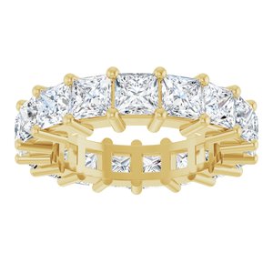 10K Yellow Gold 6 3/4 CTW Lab-Grown Diamond Eternity Band Size 7