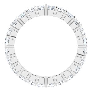 10K White Gold 2 1/4 CTW Lab-Grown Diamond Eternity Band Size 6.5