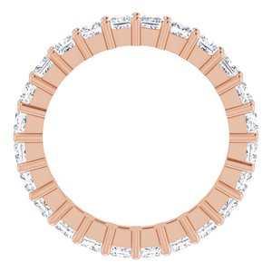 14K Rose Gold 2 1/4 CTW Lab-Grown Diamond Eternity Band Size 6.5