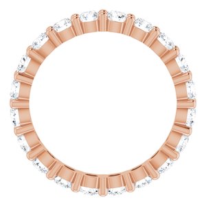 10K Rose Gold 1 3/4 CTW Lab-Grown Diamond Eternity Band Size 7.25