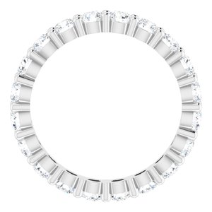 10K White Gold 1 3/4 CTW Lab-Grown Diamond Eternity Band Size 7.25