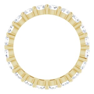 10K Yellow Gold 1 3/4 CTW Lab-Grown Diamond Eternity Band Size 7.25