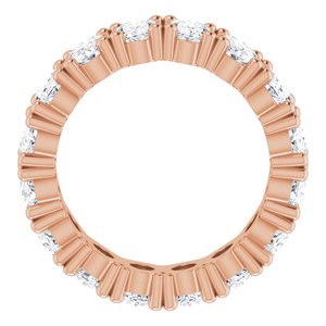 14K Rose Gold 6 3/8 CTW Lab-Grown Diamond Eternity Band Size 7.25