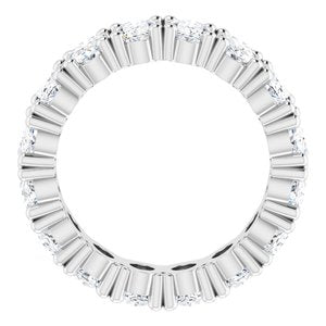 Platinum 6 CTW Natural Diamond Eternity Band Size 7.25
