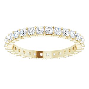 14K Yellow Gold 1 1/2 CTW Lab-Grown Diamond Eternity Band Size 7.5