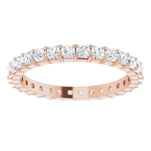 14K Rose Gold 1 1/2 CTW Lab-Grown Diamond Eternity Band Size 7.5