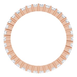 10K Rose Gold 1 1/5 CTW Lab-Grown Diamond Eternity Band Size 7.5