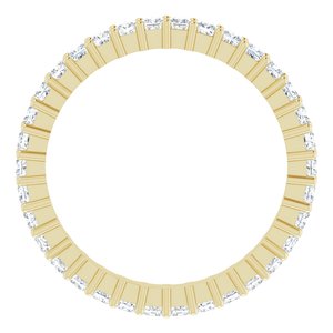 10K Yellow Gold 1 1/5 CTW Natural Diamond Eternity Band Size 7.5