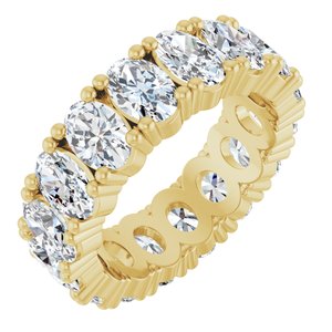 14K Yellow Gold 6 3/8 CTW Lab-Grown Diamond Eternity Band Size 7