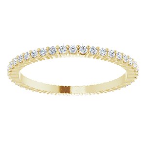 10K Yellow Gold 3/8 CTW Lab-Grown Diamond Eternity Band Size 7.25