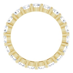 10K Yellow Gold 2 1/4 CTW Lab-Grown Diamond Eternity Band Size 7.25