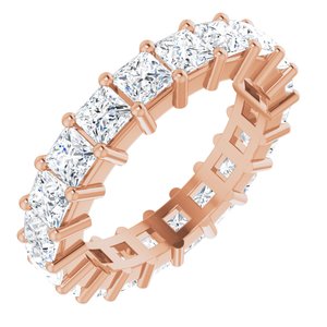 10K Rose Gold 4 CTW Lab-Grown Diamond Eternity Band Size 7.25