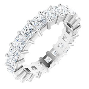10K White Gold 4 CTW Lab-Grown Diamond Eternity Band Size 7.25