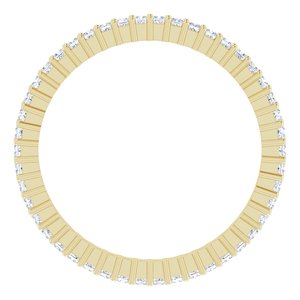 14K Yellow Gold 1/2 CTW Lab-Grown Diamond Eternity Band Size 7.5