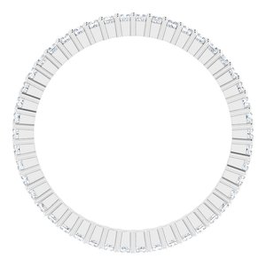 14K White Gold 1/2 CTW Lab-Grown Diamond Eternity Band Size 7.5
