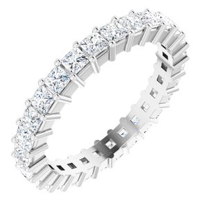 Platinum 2 CTW Lab-Grown Diamond Eternity Band Size 7.5