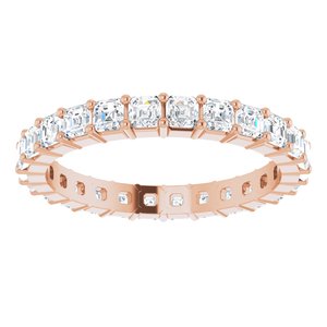 14K Rose Gold 1 9/10 CTW Lab-Grown Diamond Eternity Band Size 7.5