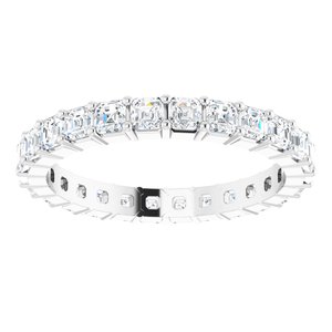 Platinum 1 9/10 CTW Lab-Grown Diamond Eternity Band Size 7.5