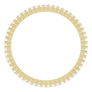 10K Yellow Gold 1/5 CTW Natural Diamond Eternity Band Size 7.25