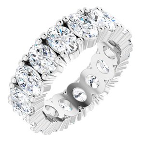 Platinum 6 CTW Natural Diamond Eternity Band Size 7.25