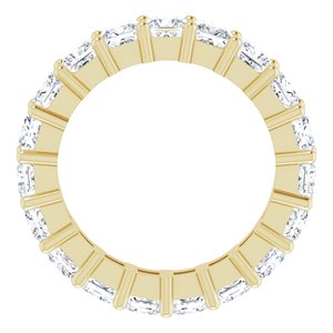 10K Yellow Gold 4 3/4 CTW Natural Diamond Eternity Band Size 7.25
