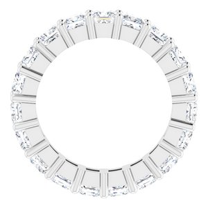 10K White Gold 4 3/4 CTW Natural Diamond Eternity Band Size 7.25