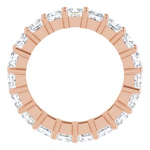10K Rose Gold 4 3/4 CTW Lab-Grown Diamond Eternity Band Size 7.25