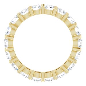10K Yellow Gold 2 3/4 CTW Lab-Grown Diamond Eternity Band Size 7.5