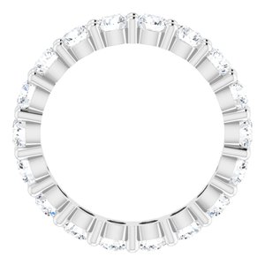 10K White Gold 2 3/4 CTW Lab-Grown Diamond Eternity Band Size 7.5