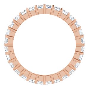 14K Rose Gold 2 CTW Lab-Grown Diamond Eternity Band Size 7.5