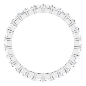 14K White Gold 1 9/10 CTW Lab-Grown Diamond Eternity Band Size 7.5