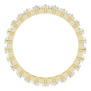 14K Yellow Gold 1 9/10 CTW Lab-Grown Diamond Eternity Band Size 7.5