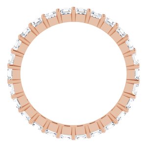 14K Rose Gold 1 9/10 CTW Lab-Grown Diamond Eternity Band Size 7.5