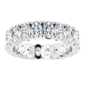 14K White Gold 3 5/8 CTW Lab-Grown Diamond Eternity Band Size 7.25