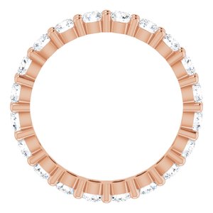 10K Rose Gold 1 3/4 CTW Lab-Grown Diamond Eternity Band Size 7.5
