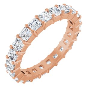 14K Rose Gold 2 1/3 CTW Lab-Grown Diamond Eternity Band Size 7